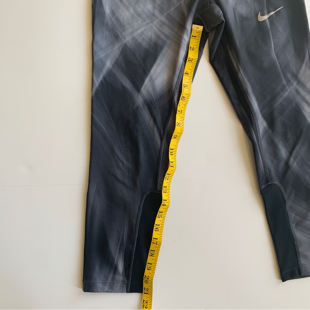 Nike Dri-FIT Training Leggings | Black Gray Abstract | Size S | EUC - Picture 3 of 7